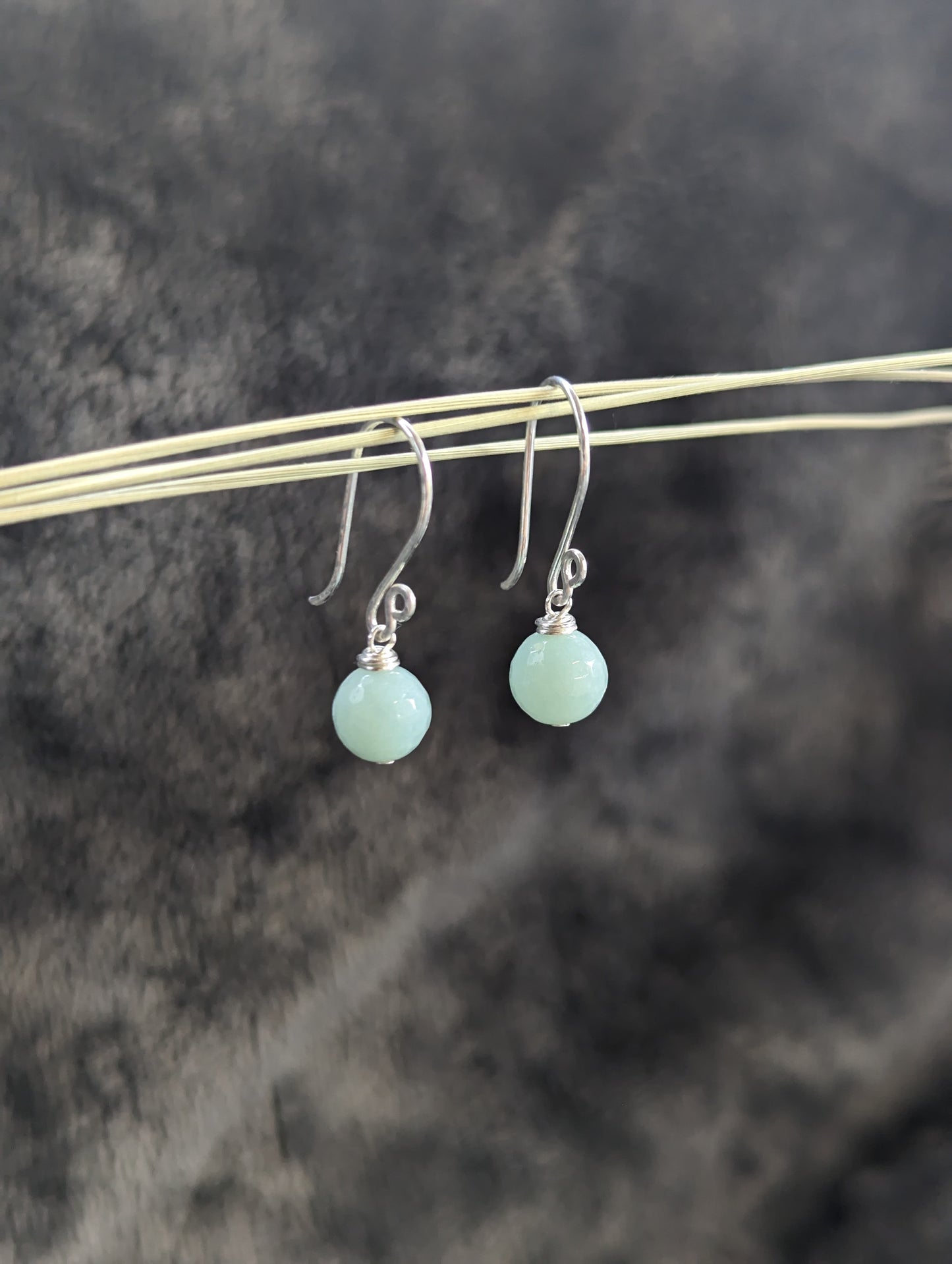 Shepherd hook-faceted amazonite