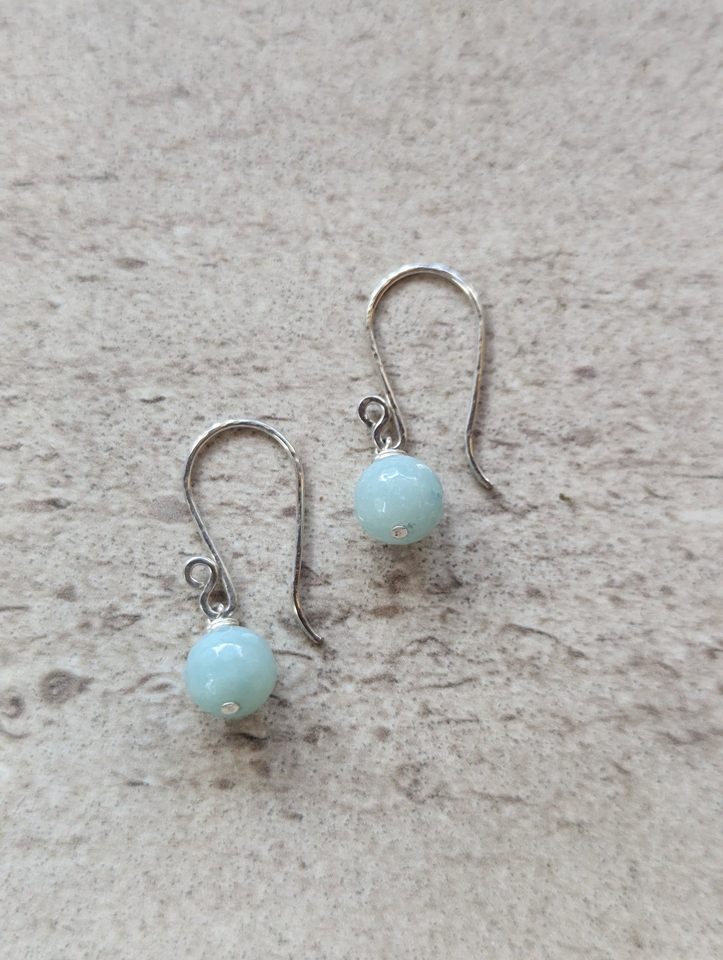 Shepherd hook-faceted amazonite