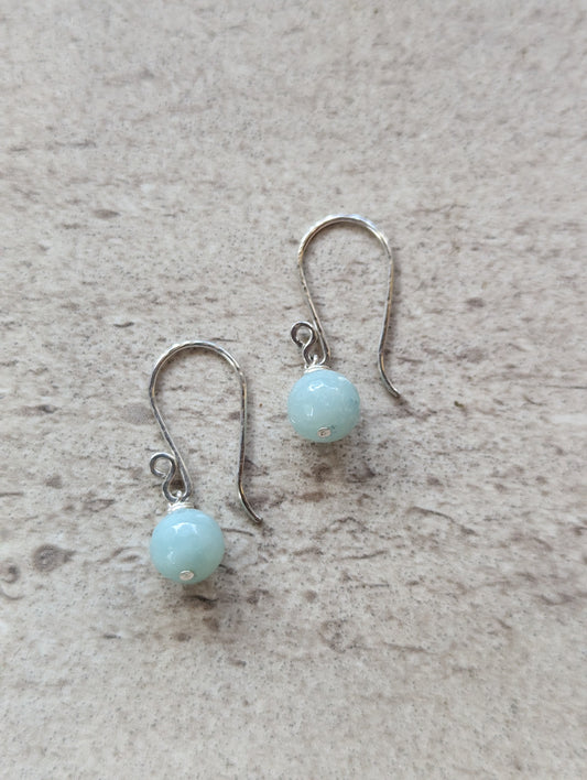 Shepherd hook-faceted amazonite