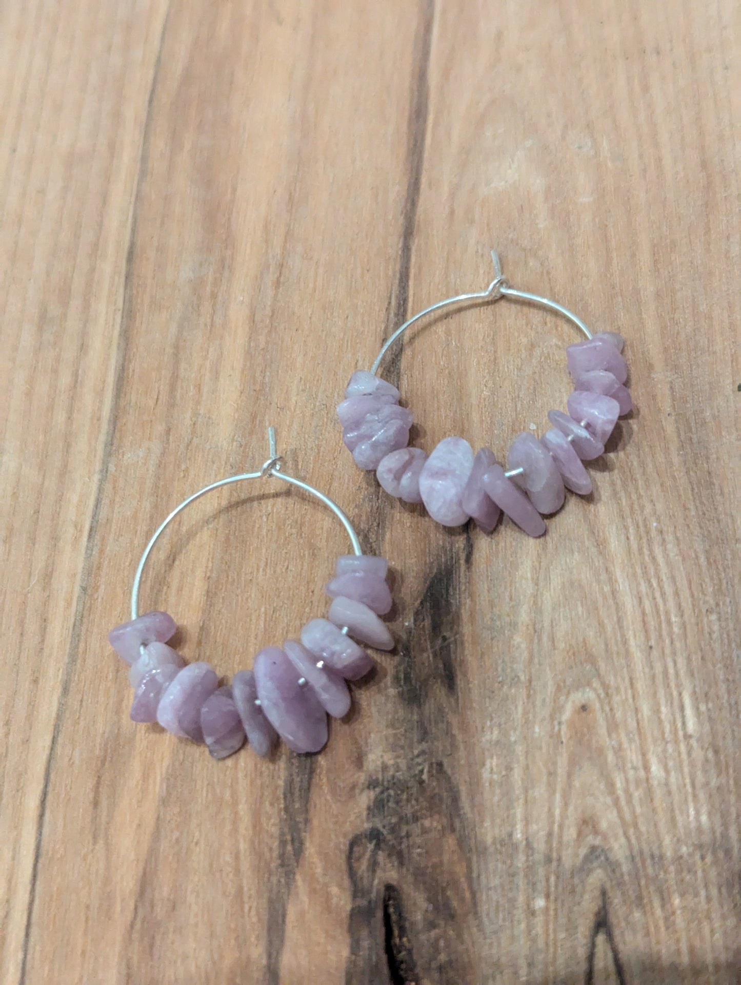 Lapidolite 25mm hoops