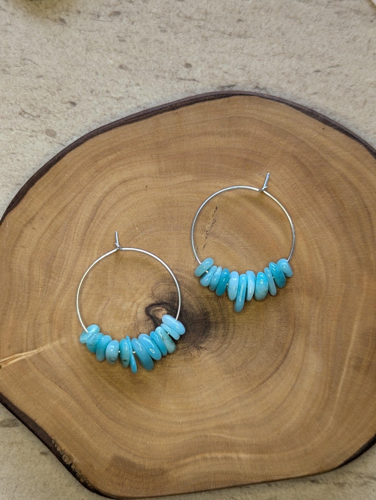 Amazonite 25mm hoop