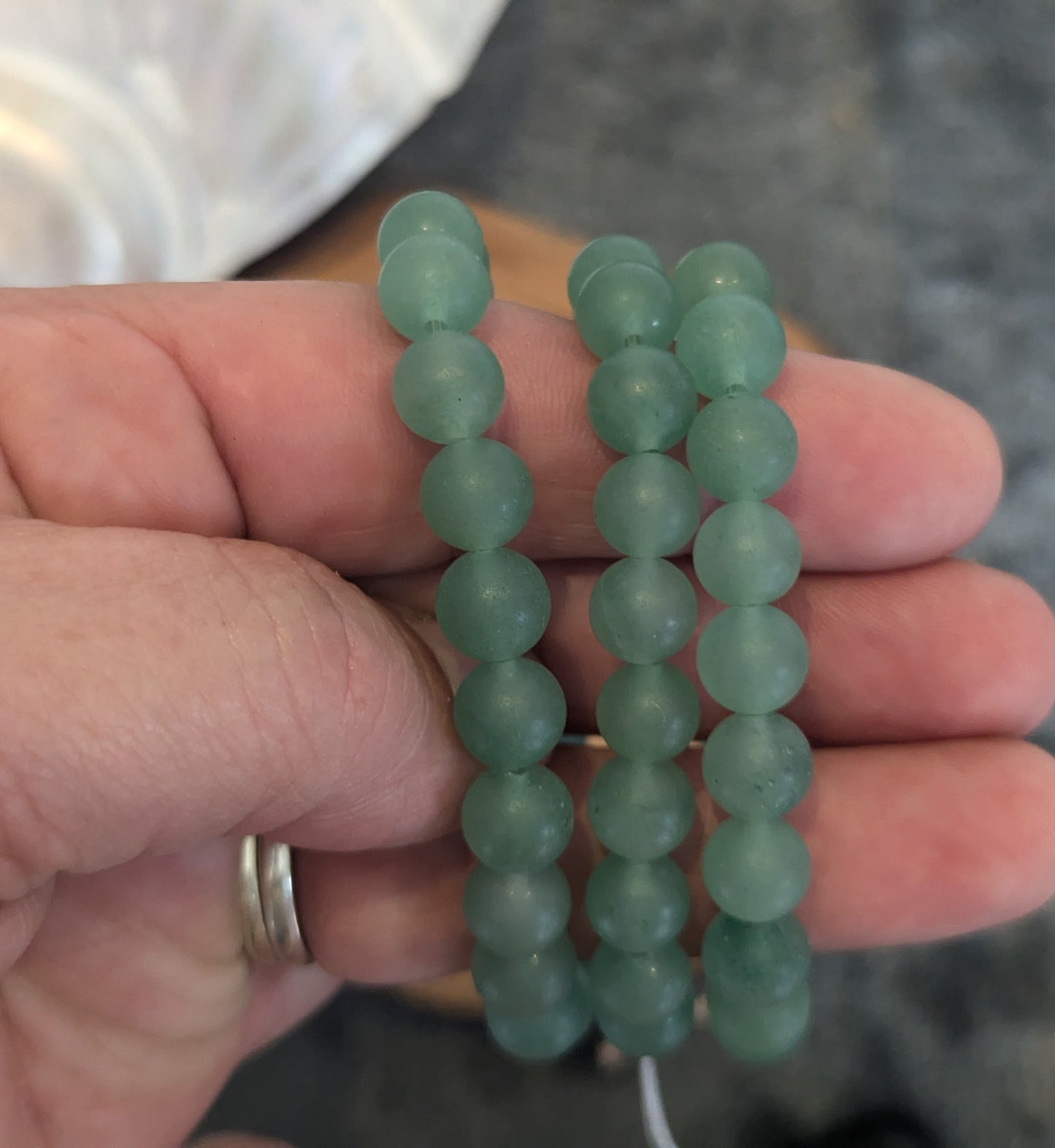 Green Aventurine 8mm matte bead