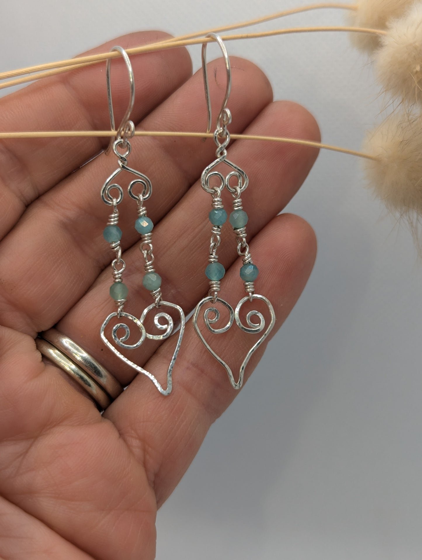 Love chandelier earrings